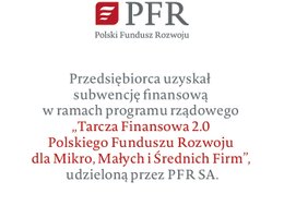 PFR information  about financial grant
